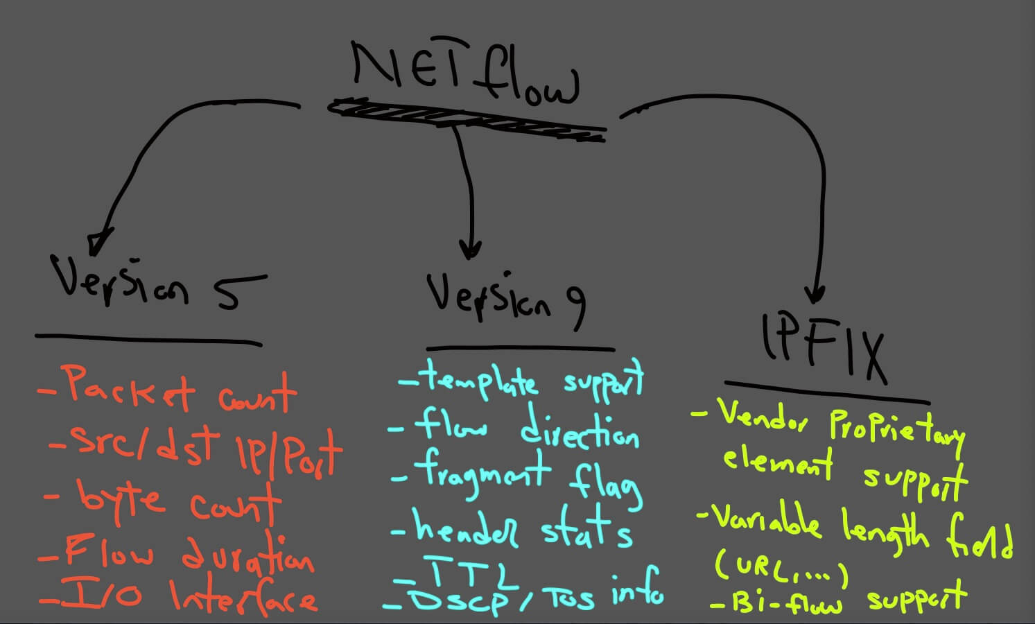 netflow versions